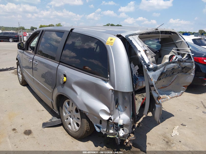 Vin: 2c4rdgbg3fr515846, lot: 45848578, dodge grand caravan se 20153