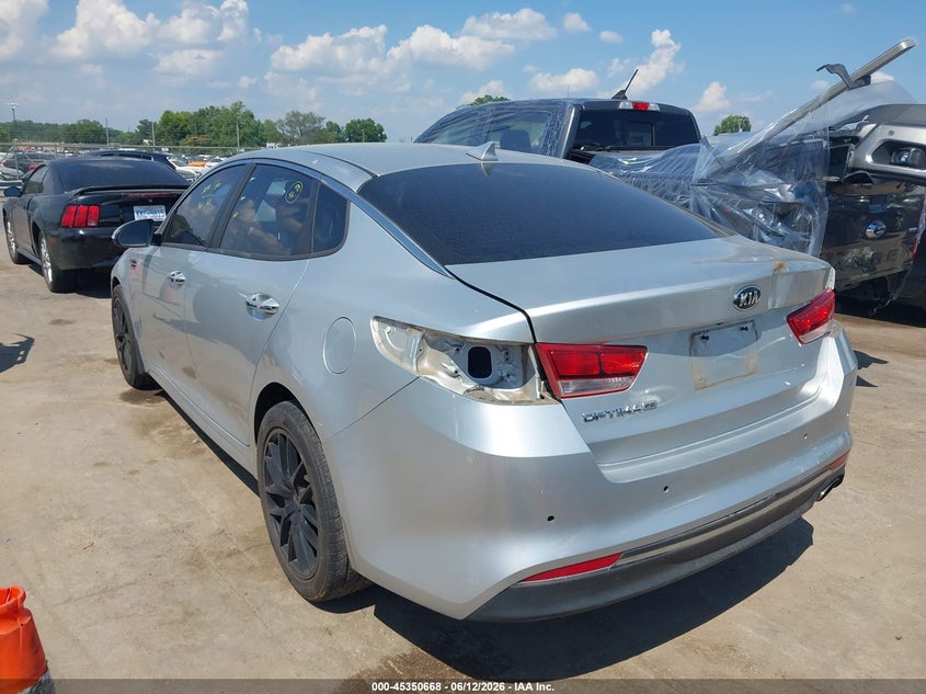 Vin: 5xxgt4l36gg078519, lot: 45848615, kia optima lx 20163