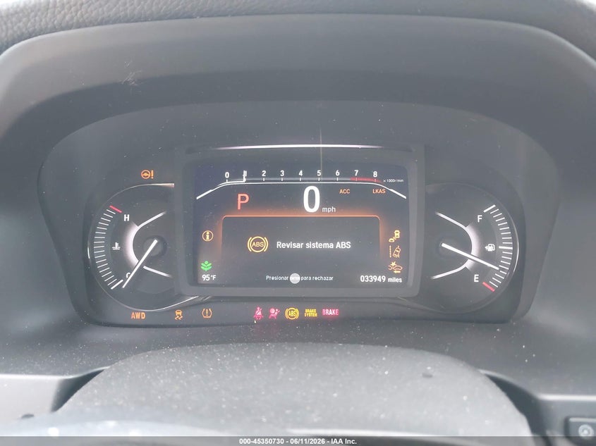2022 Honda Passport Awd Trailsport VIN: 5FNYF8H61NB025460 Lot: 45350730