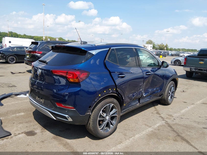 Vin: kl4mmgsl6pb072125, lot: 45848734, buick encore gx essence awd 20234