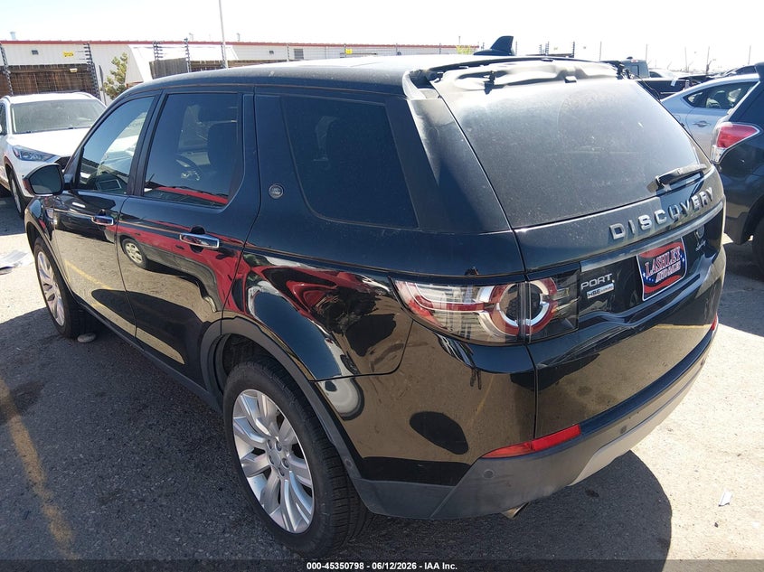 Vin: salct2bg9gh597535, lot: 45848745, land rover discovery sport hse lux 20163