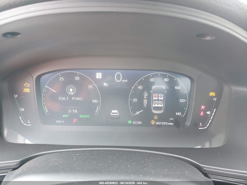 2026 HONDA CIVIC HYBRID 2.0L I-4 DI, DOHC, V(VIN: 2HGFE4F80TH336720