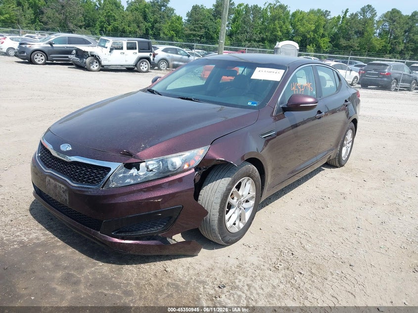 Vin: knagm4a77b5077957, lot: 45848892, kia optima lx 20112
