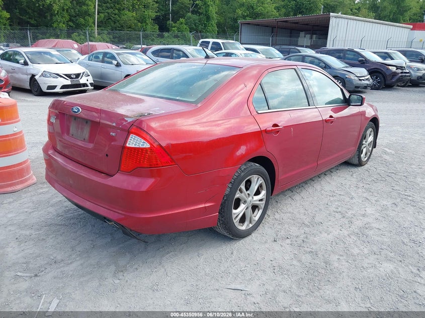 Vin: 3fahp0ha1cr242771, lot: 45848903, ford fusion se 20124