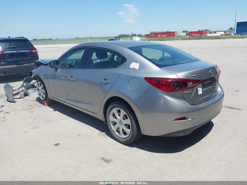 Vin: 3mzbm1t73gm301118, lot: 45848966, mazda mazda3 i sport 20163