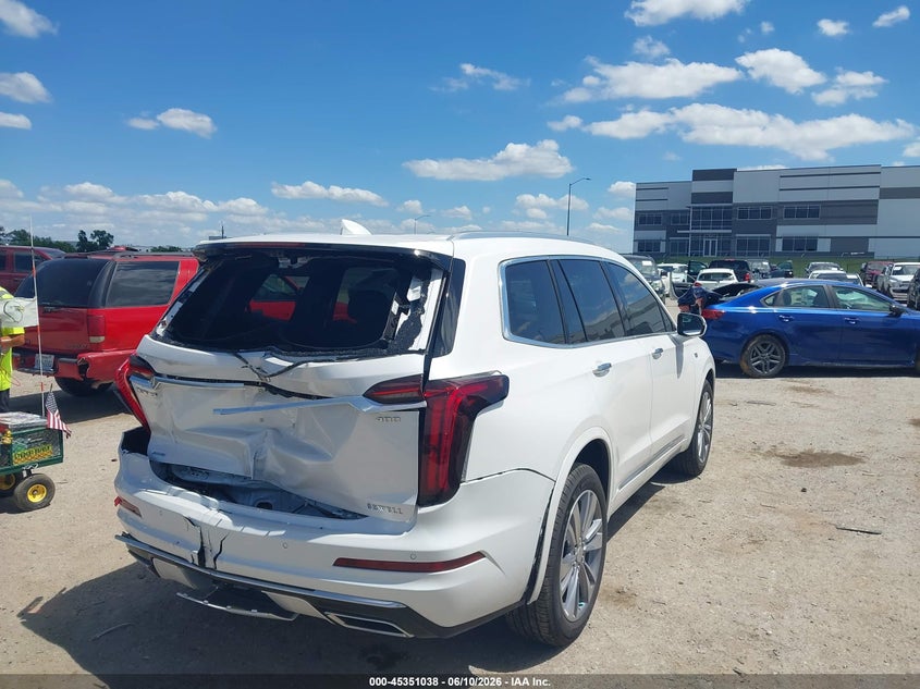 Vin: 1gykpdrs1sz106367, lot: 45848985, cadillac xt6 awd premium luxury 20254