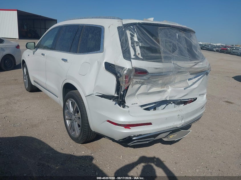 Vin: 1gykpdrs1sz106367, lot: 45848985, cadillac xt6 awd premium luxury 20253