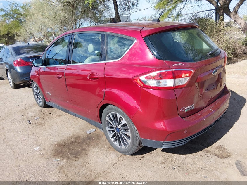 Vin: 1fadp5fu5hl110384, lot: 45849096, ford c-max energi titanium 20173