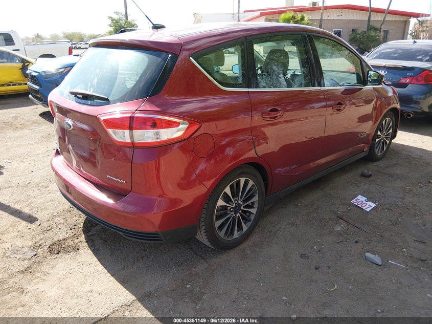 Vin: 1fadp5fu5hl110384, lot: 45849096, ford c-max energi titanium 20174