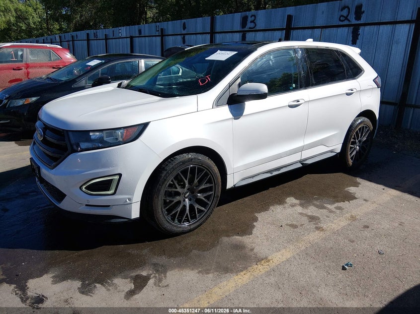 Vin: 2fmpk4ap7gbb52518, lot: 45849195, ford edge sport 20162