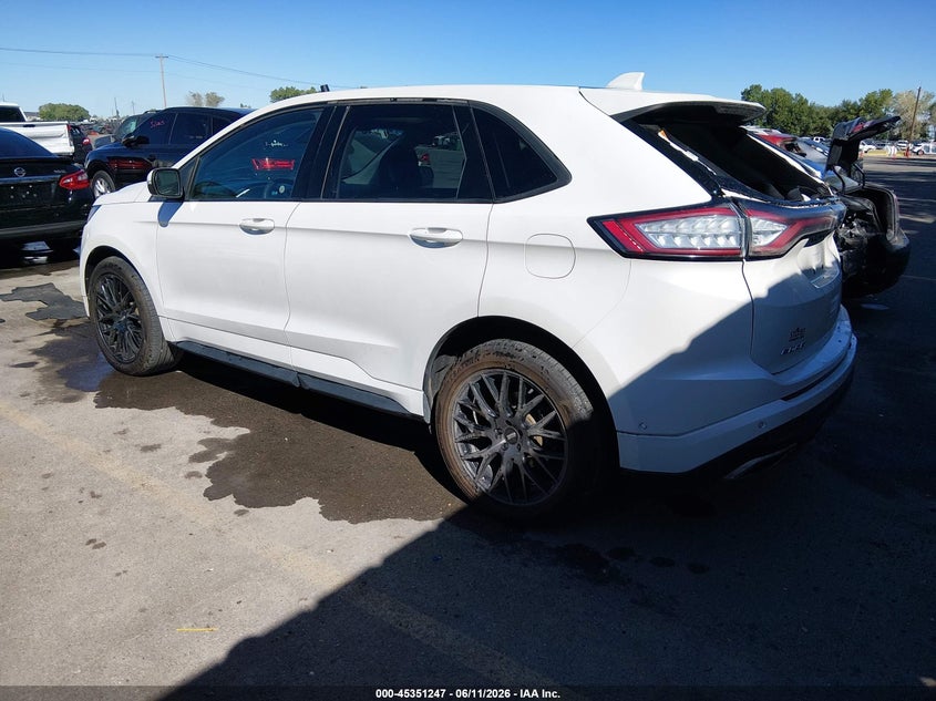 Vin: 2fmpk4ap7gbb52518, lot: 45849195, ford edge sport 20163