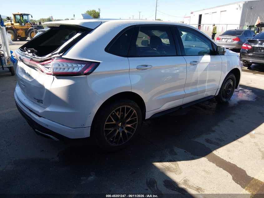 Vin: 2fmpk4ap7gbb52518, lot: 45849195, ford edge sport 20164