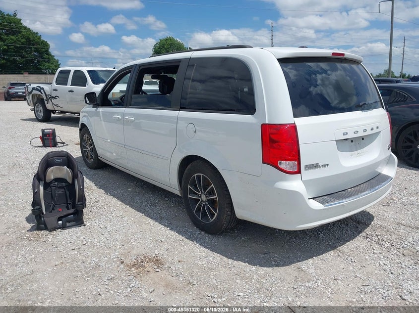 Vin: 2c4rdgeg8hr732016, lot: 45849267, dodge grand caravan gt 20173