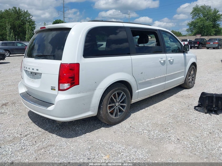 Vin: 2c4rdgeg8hr732016, lot: 45849267, dodge grand caravan gt 20174