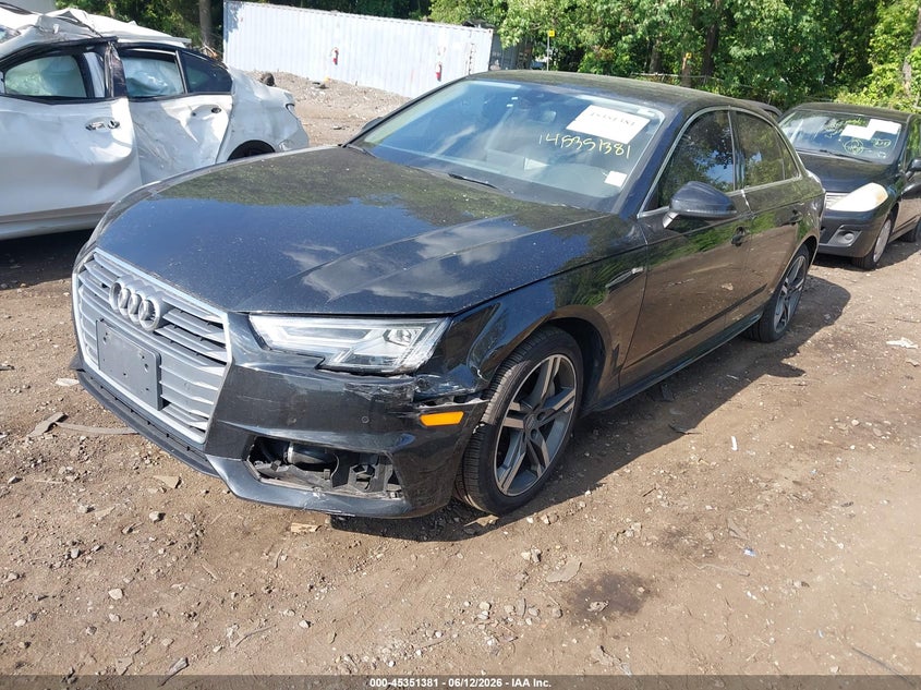 Vin: wauenaf41ja205469, lot: 45849328, audi a4 2.0t premium/2.0t tech premium 20182