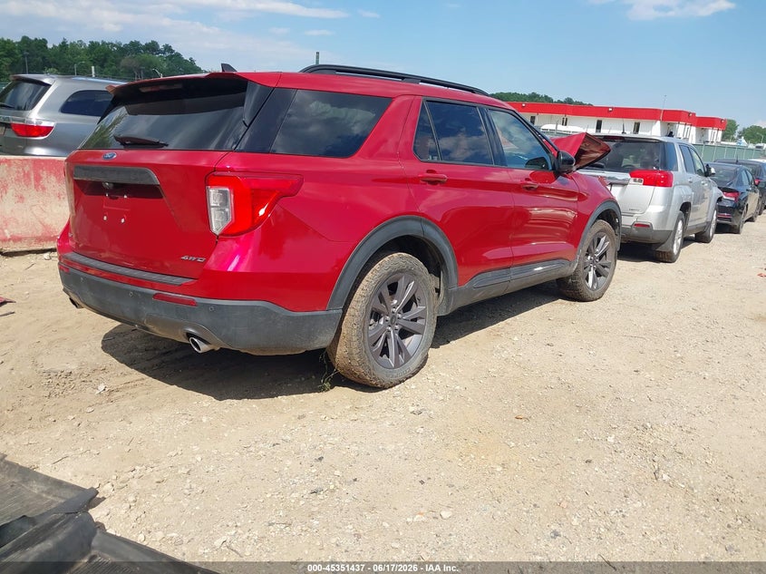 Vin: 1fmsk8dh6nga04548, lot: 45849384, ford explorer xlt 20224