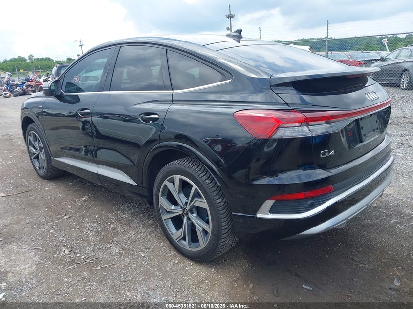 Vin: wa142bfz8pp004189, lot: 45849468, audi q4 sportback e-tron prestige 50 quattro 20233