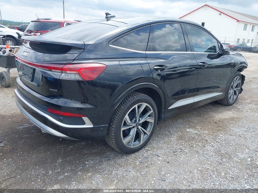 Vin: wa142bfz8pp004189, lot: 45849468, audi q4 sportback e-tron prestige 50 quattro 20234