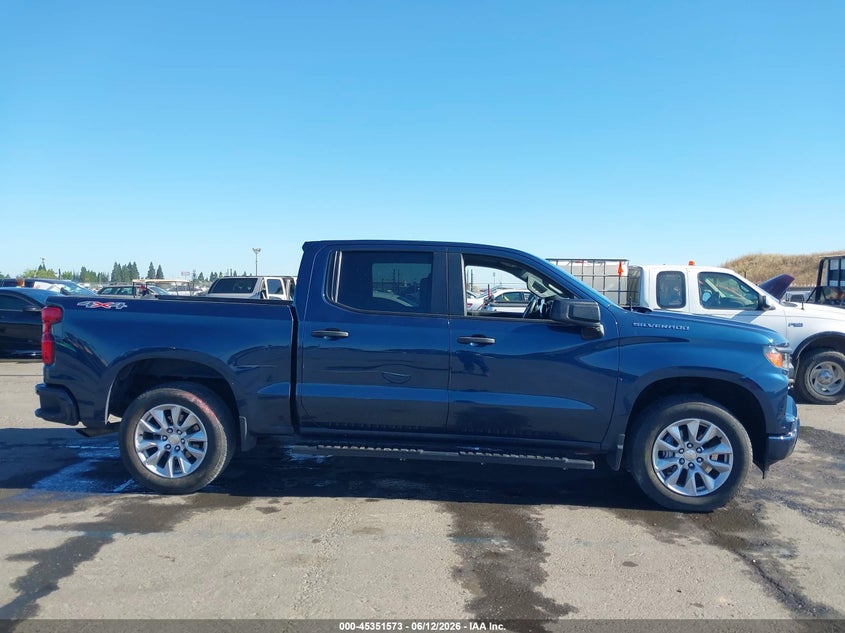 VIN 3GCPDBEK2NG538971 2022 CHEVROLET SILVERADO 1500 4WD  SHORT BED CUSTOM