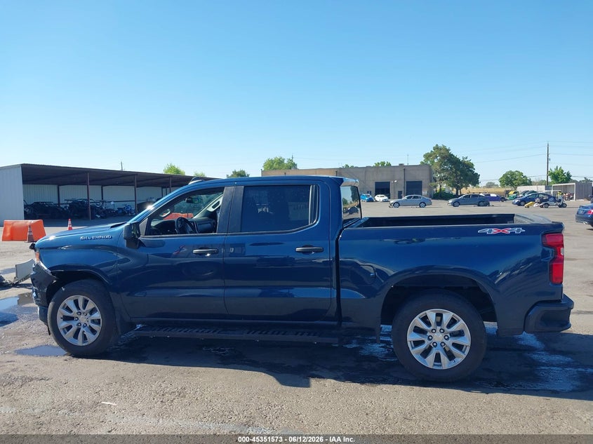 VIN 3GCPDBEK2NG538971 2022 CHEVROLET SILVERADO 1500 4WD  SHORT BED CUSTOM