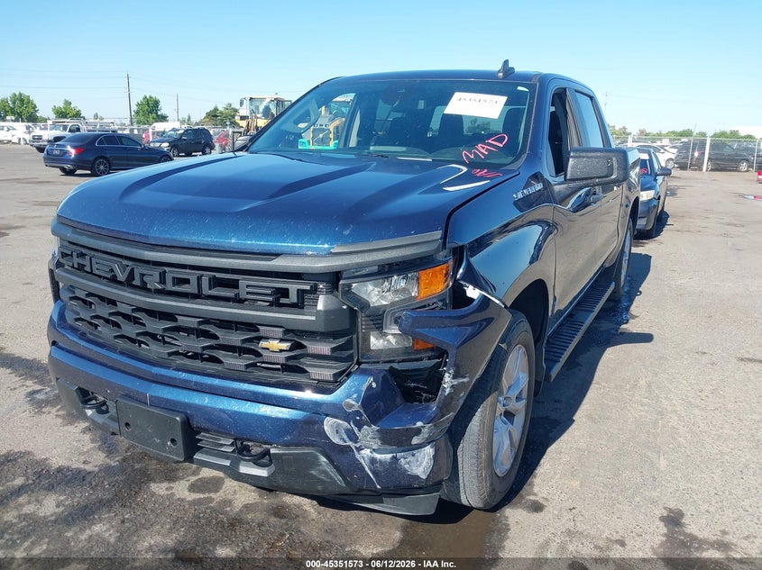 VIN 3GCPDBEK2NG538971 2022 CHEVROLET SILVERADO 1500 4WD  SHORT BED CUSTOM