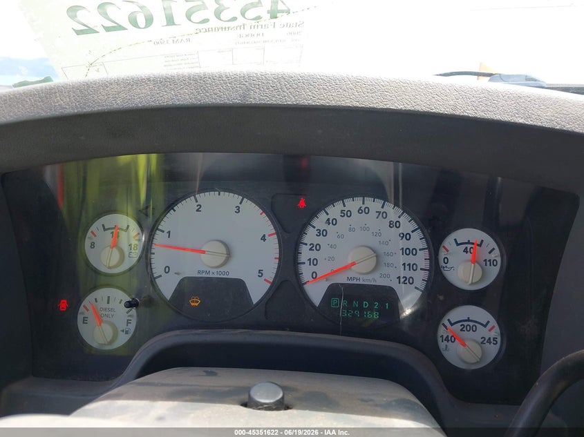 2006 Dodge Ram 3500 Slt/Sport VIN: 3D7LX38C86G261671 Lot: 45351622