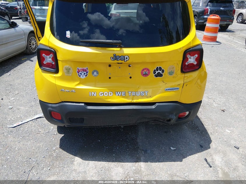2016 Jeep Renegade Latitude VIN: ZACCJBBT5GPD08699 Lot: 45351628
