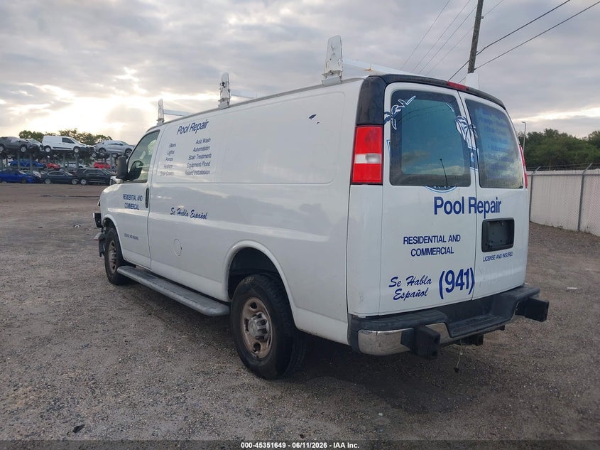 Vin: 1gcwgafp7m1299972, lot: 45849596, chevrolet express cargo rwd 2500 regular wheelbase wt 20213