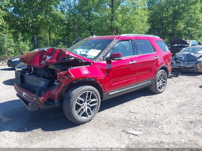 Vin: 1fm5k8fh8ggb14580, lot: 45849629, ford explorer limited 20162