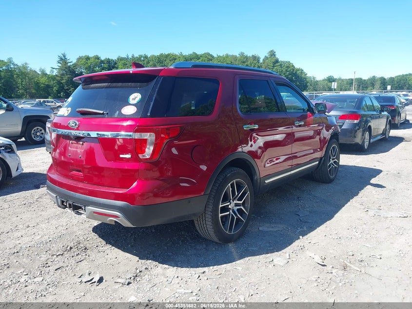 Vin: 1fm5k8fh8ggb14580, lot: 45849629, ford explorer limited 20164