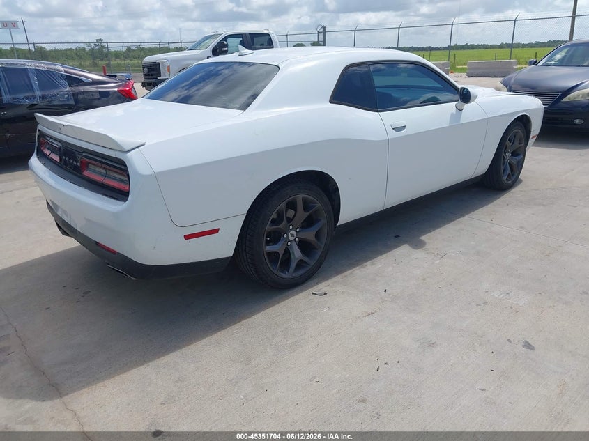 Vin: 2c3cdzag6jh258123, lot: 45849651, dodge challenger sxt plus 20184