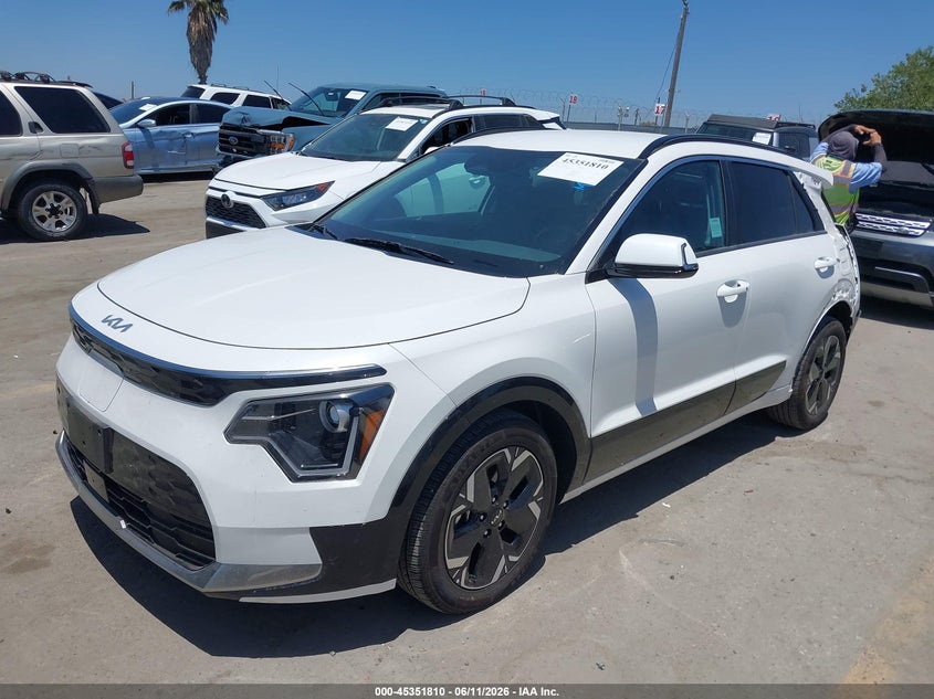 Vin: kndcr3l18s5141610, lot: 45849757, kia niro ev wind 20252