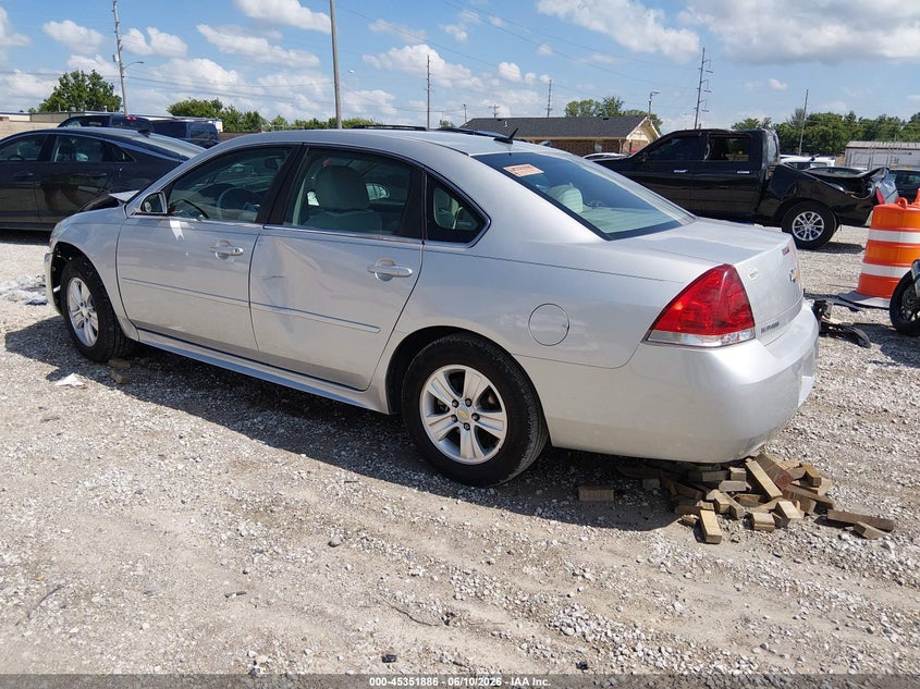 Vin: 2g1wa5e36f1107101, lot: 45849833, chevrolet impala limited ls 20153