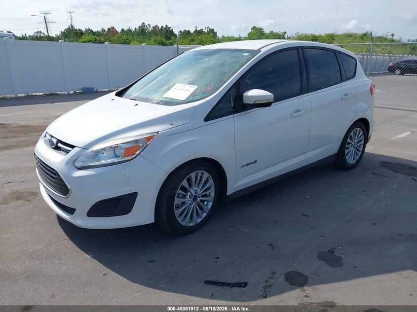 Vin: 1fadp5au3jl105309, lot: 45849860, ford c-max hybrid se 20182