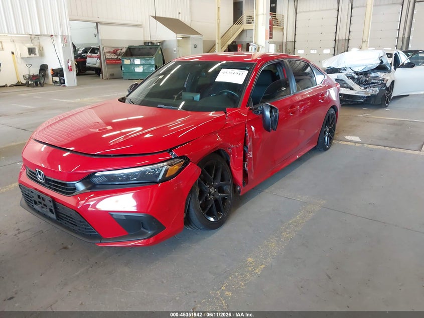 VIN 2HGFE2F59NH531129 2022 HONDA CIVIC SPORT