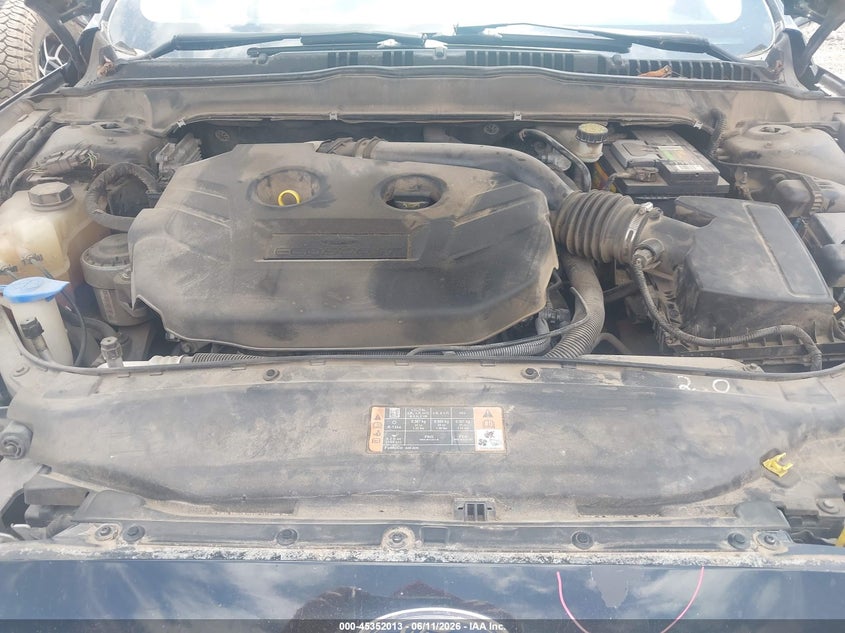2016 FORD FUSION SEDAN 2.0L I-4 DI, DOHC, VVT, TURBO, 231HP