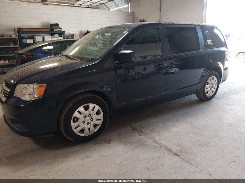 Vin: 2c4rdgbg8gr101821, lot: 45850013, dodge grand caravan se 20162