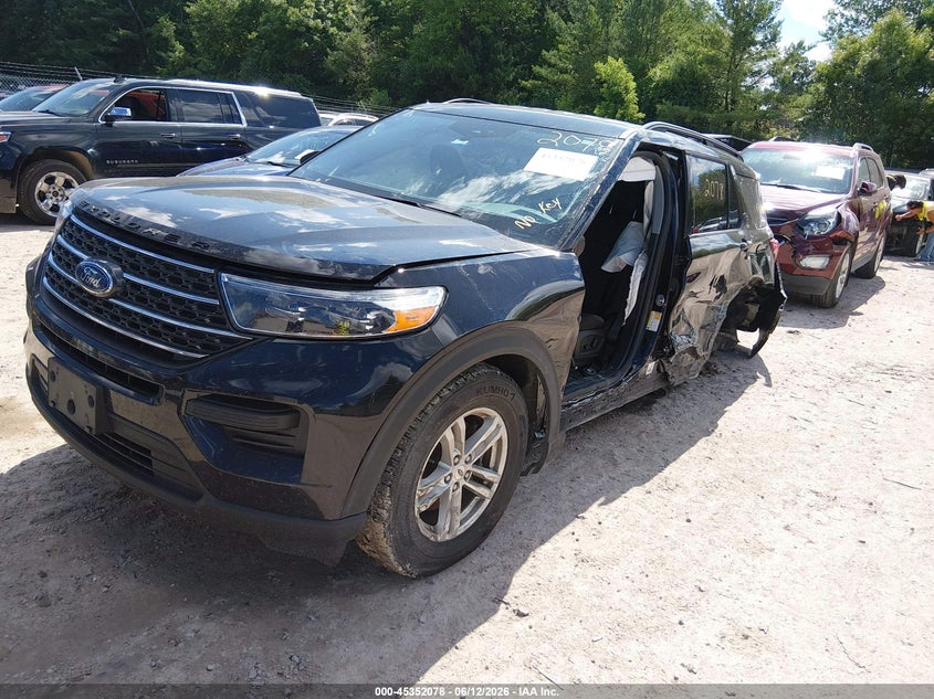 Vin: 1fmsk8dh6ngc05351, lot: 45850025, ford explorer xlt 20222