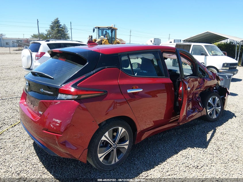 Vin: 1n4az1cp6lc307187, lot: 45850049, nissan leaf sv 40 kwh 20204