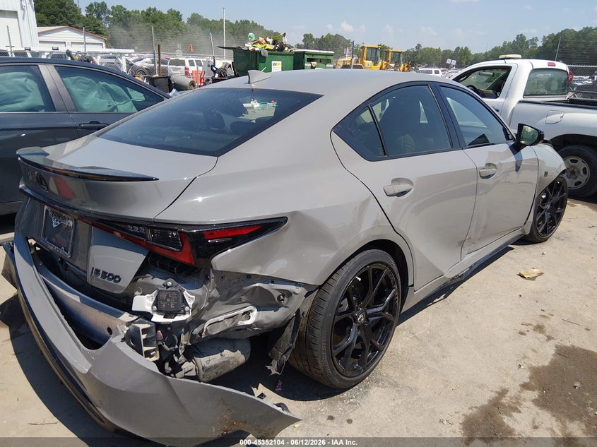 Vin: jthap1d29s5006997, lot: 45850051, lexus is 500 f sport performance 20254