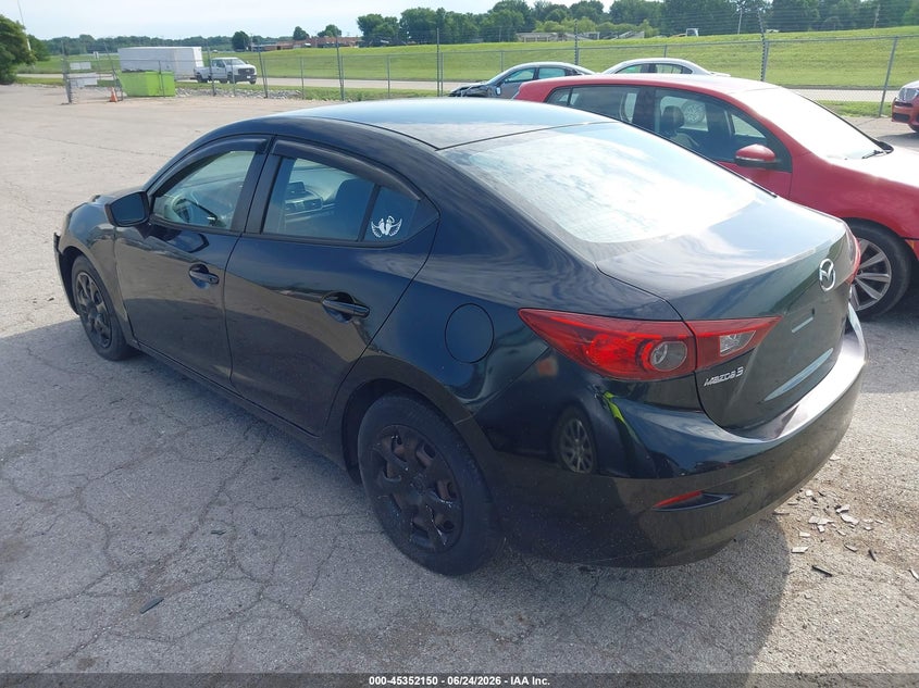 Vin: jm1bm1t75e1186373, lot: 45850097, mazda mazda3 i sv 20143