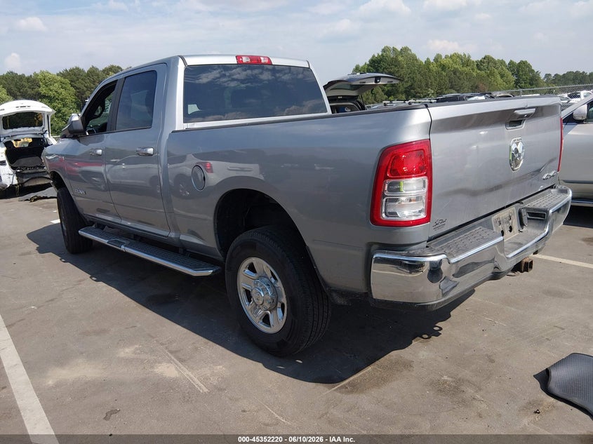 Vin: 3c6ur5dj4mg552486, lot: 45850167, ram 2500 big horn  4x4 6'4 box 20213