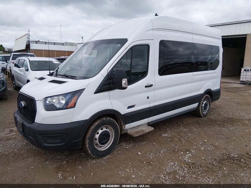 Vin: 1fbax2x8xpka75122, lot: 45850238, ford transit-350 passenger van xl 20232