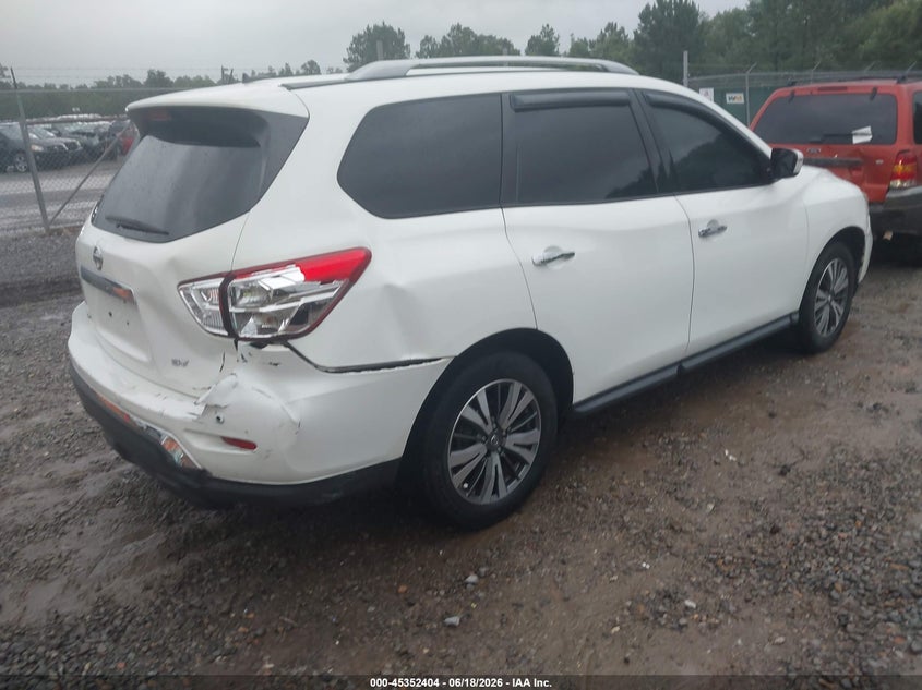 Vin: 5n1dr2mn8hc686495, lot: 45850351, nissan pathfinder sv 20174