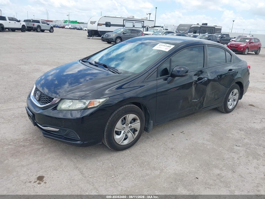 2013 Honda Civic Lx 19XFB2F54DE019506 photo 1