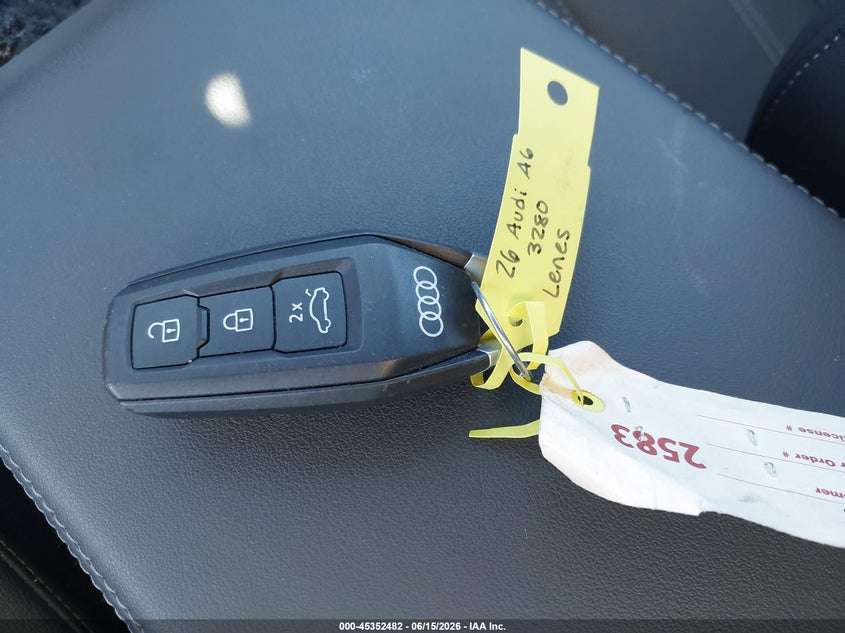 AUDI A6 2026 VIN WAU55CFN2TN027071