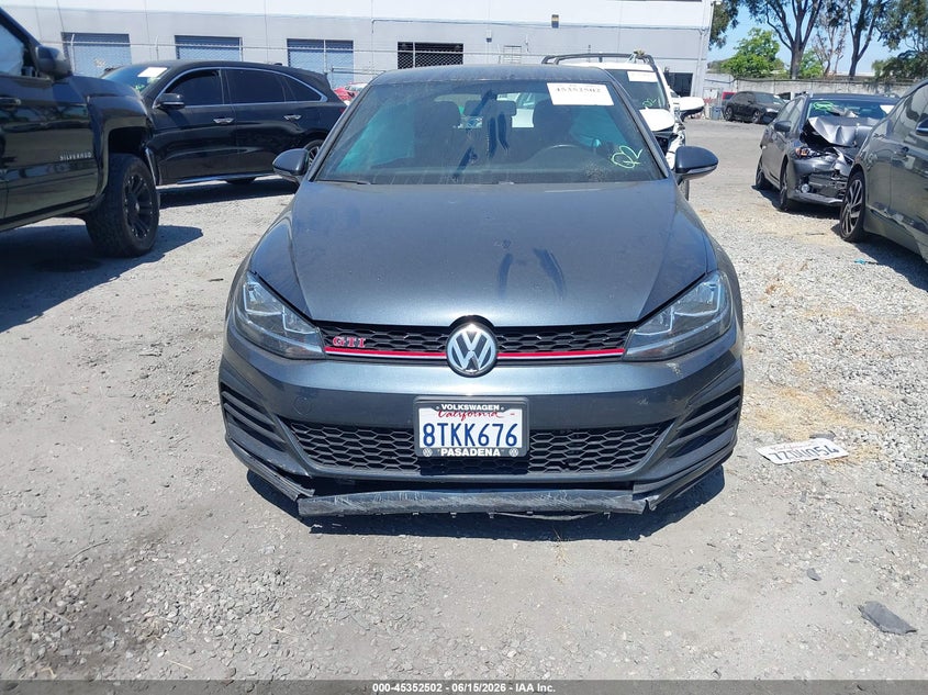 2020 Volkswagen Golf Gti 2.0T Autobahn/2.0T S/2.0T Se VIN: 3VW6T7AU4LM013800 Lot: 45352502
