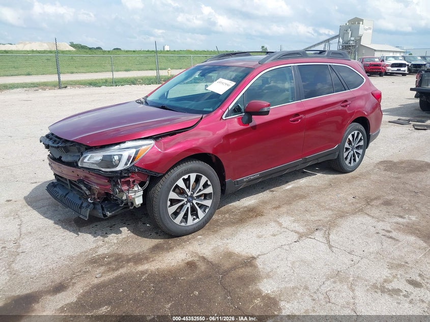 Vin: 4s4bsbnc7g3271370, lot: 45850497, subaru outback 2.5i limited 20162