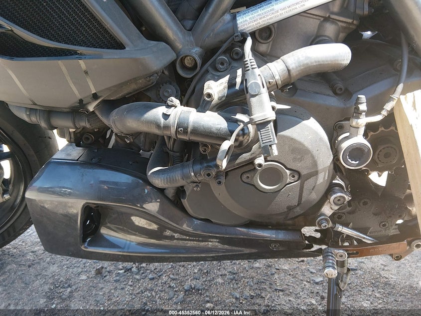 2012 Ducati Diavel VIN: ZDM13BLW0CB008698 Lot: 45352560