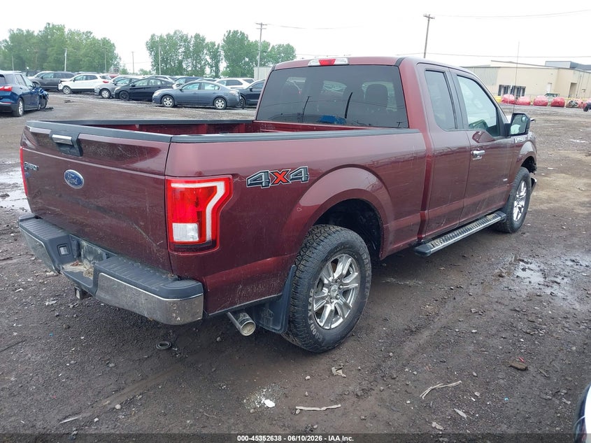 Vin: 1ftex1ep5ffc18096, lot: 45850586, ford f-150 xlt 20154